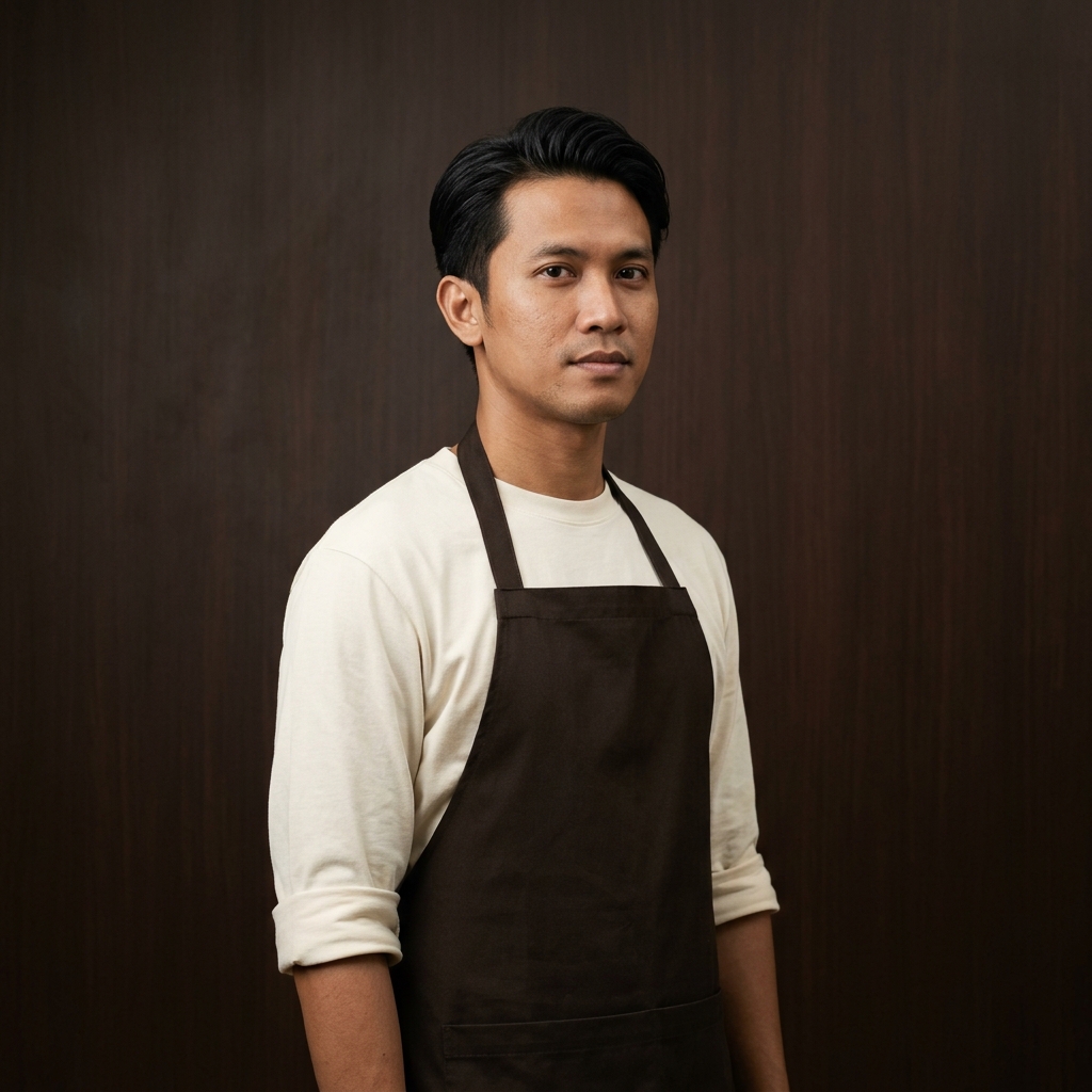 Bimo Pratama, kapster Klip & Kopi spesialis scissor cut
